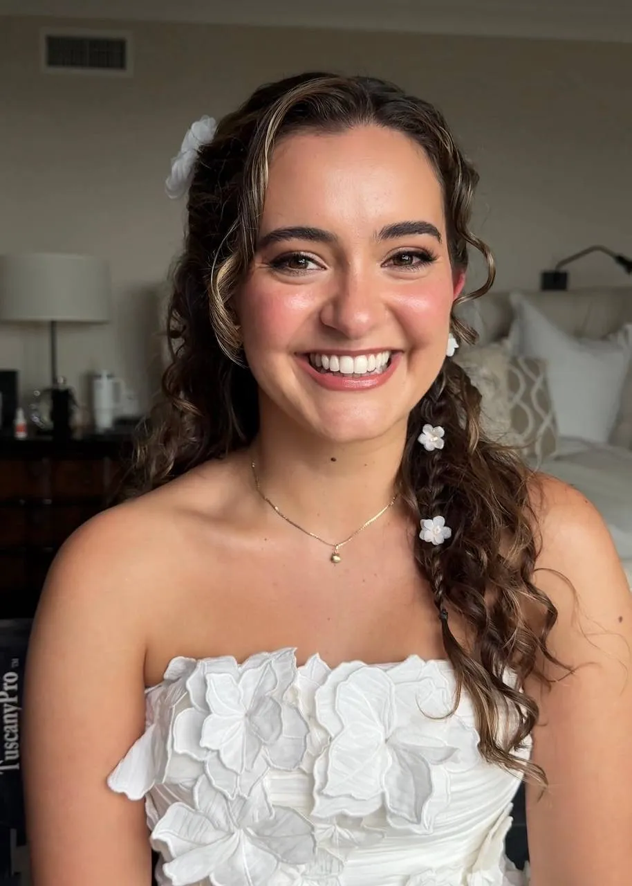 Bridal hair and makeup by Nikole