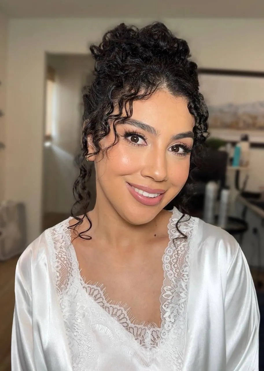 Bridal hair and makeup by Nikole