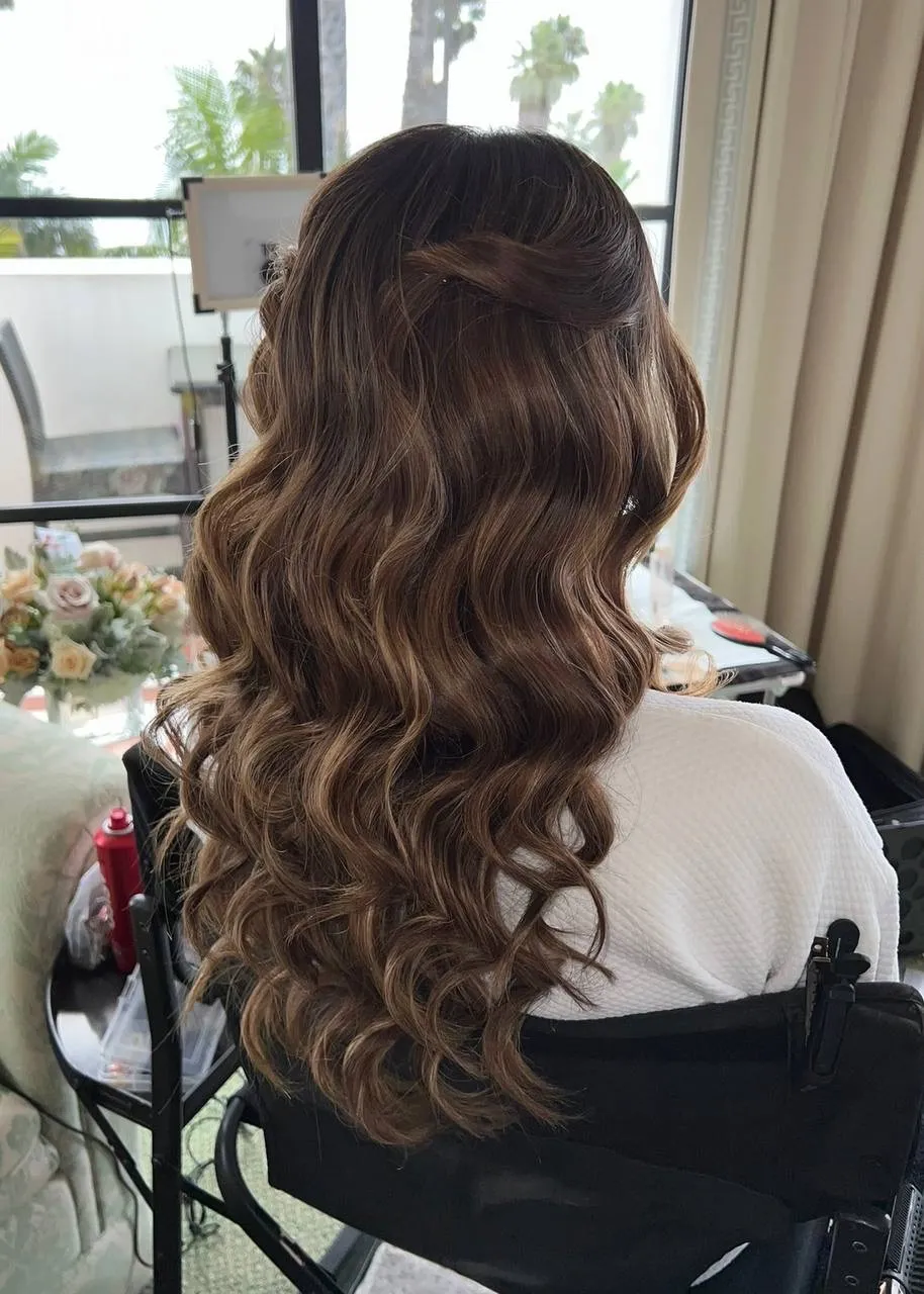 Bridal hair and makeup by Nikole